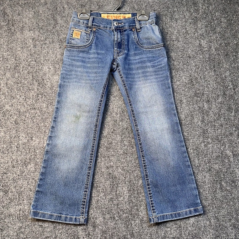 Cinch Kids Jeans Youth 5R Straight Leg Blue Denim Adjustable Waist